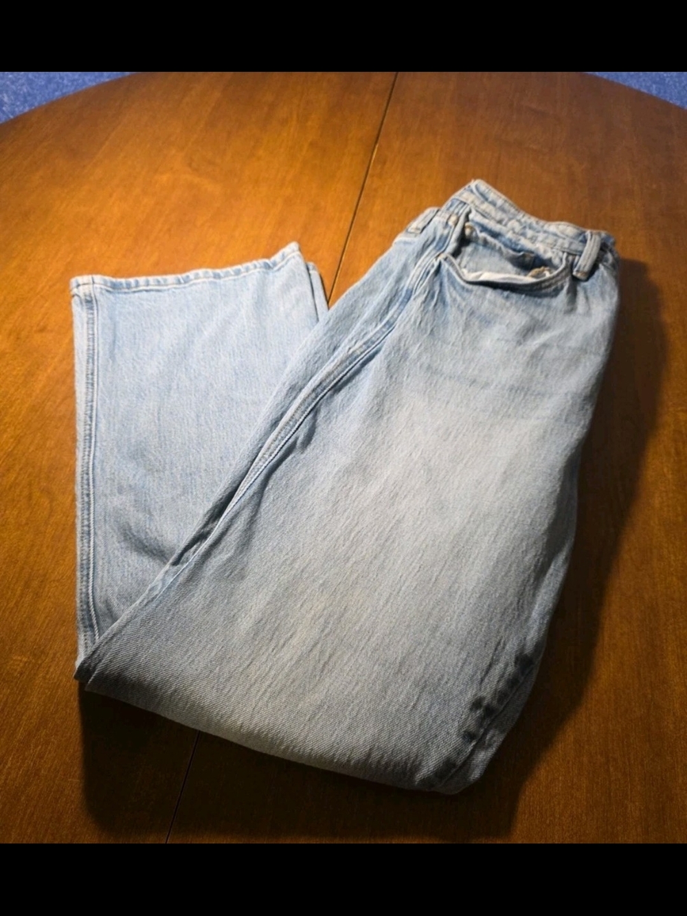 Womens Kancan Jeans 90's Boot Cut Size 30x29 Button Fly Light Wash